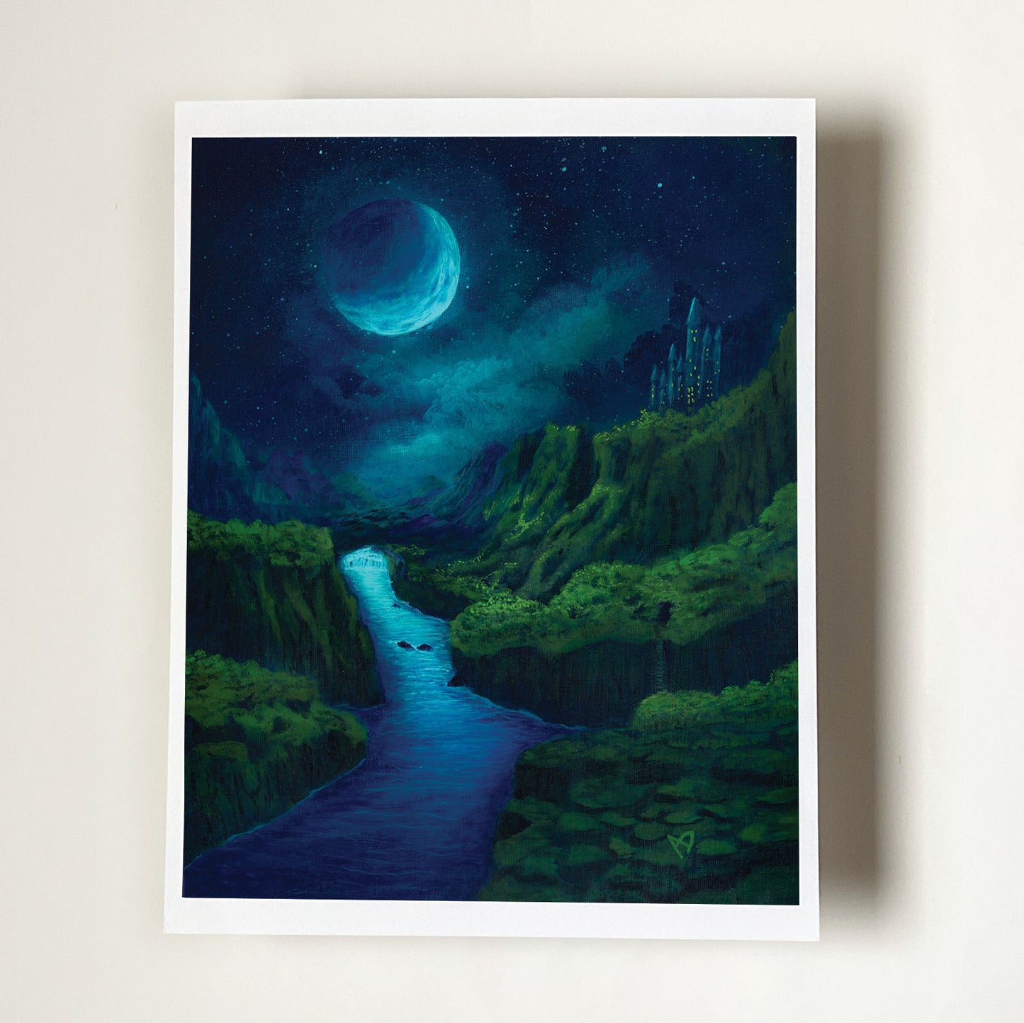 Moonlit Forest Passage - Fine Art Print
