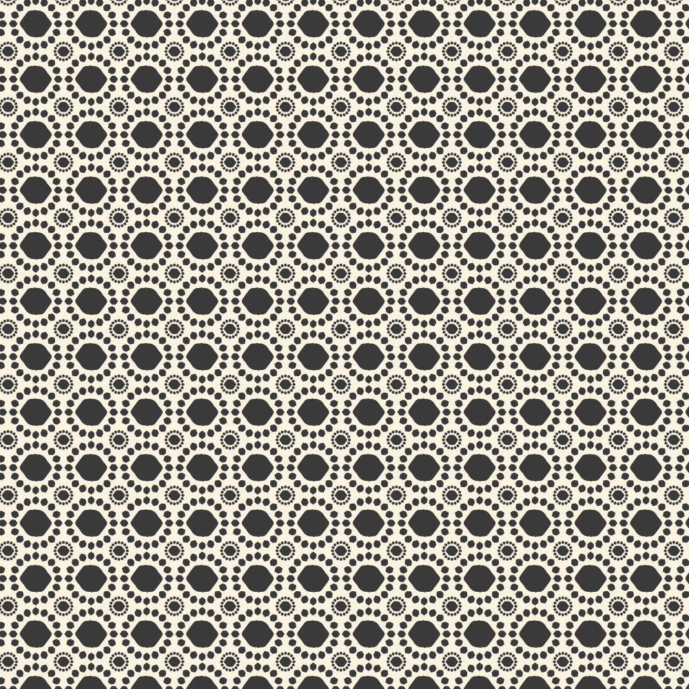 Rosettes in black and cream for the purple Carousel collection by Amy Denise