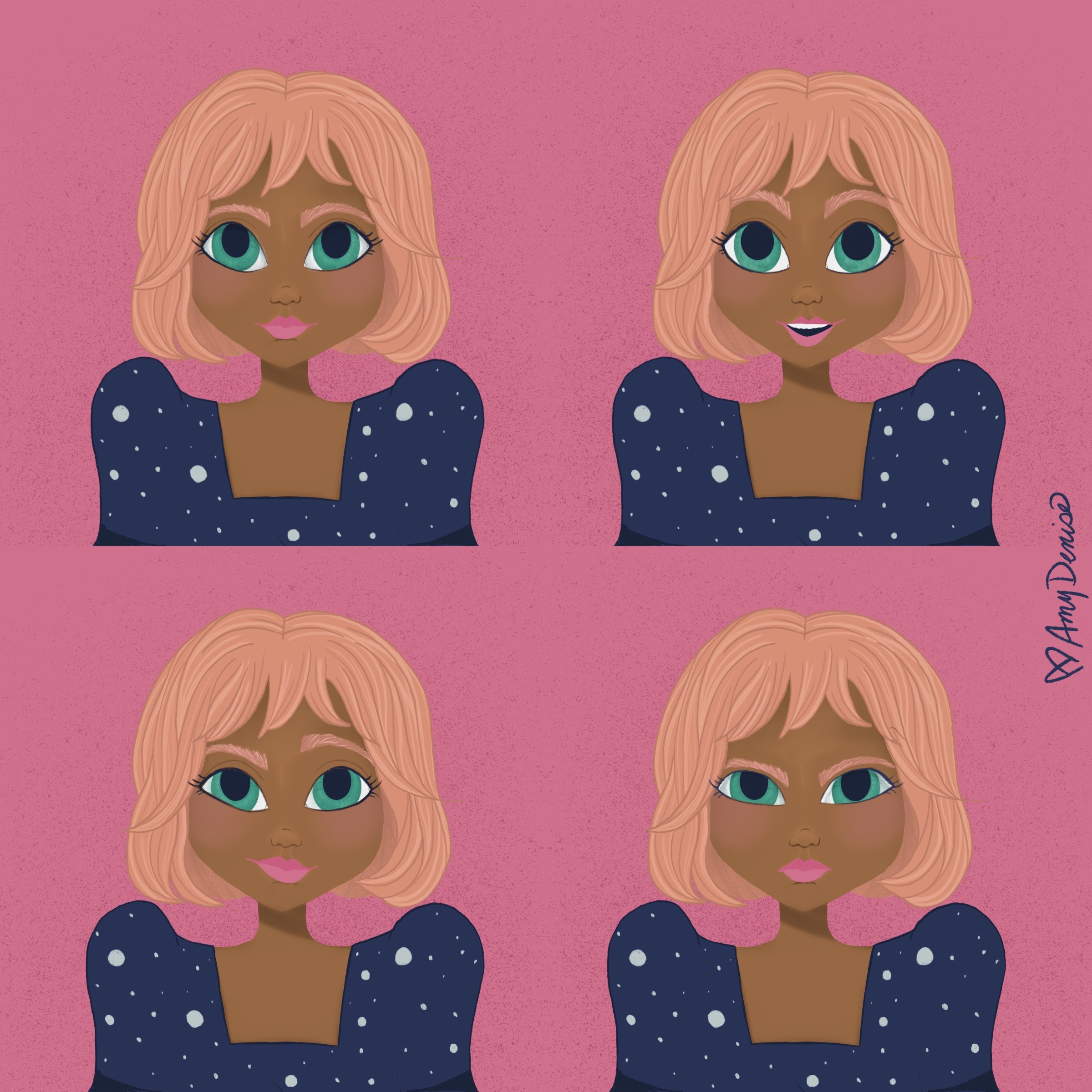 Character Expression Practice by Amy Denise