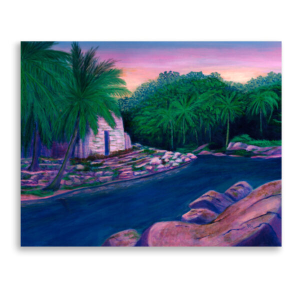 Sunset Ruins 11"x14" Fantasy Art Poster Print by Amy Denise